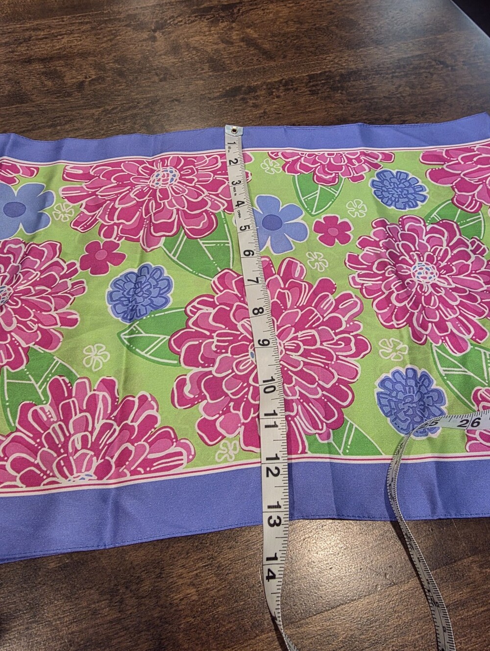 Lilly Pulitzer Breast Cancer Pink Floral Scarf 56" X 13" - Picture 5 of 6